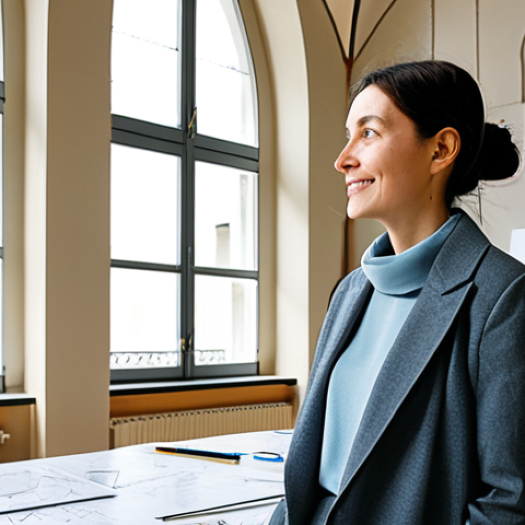 기독교와 디자인 사역 - Architect Inspired by Faith**

"A modern architect in a bright studio in Paris, surrounded by sketch...