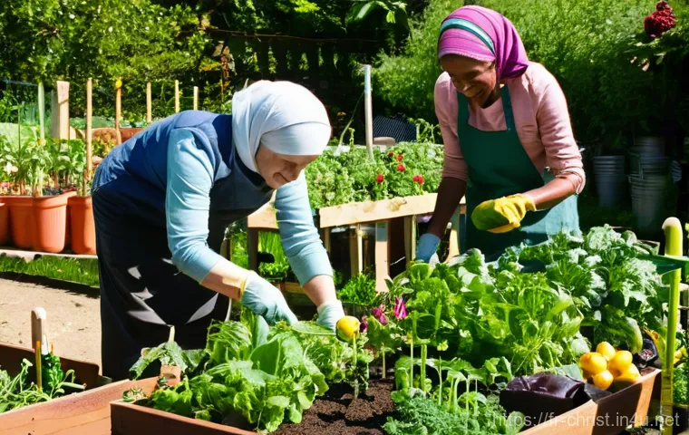 기독교와 사회복지 - **Image Prompt: "A Comforting Home Visit"**
    Inside a cozy, modest living room in a French countr...